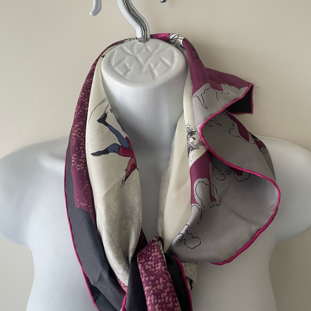 Talbots Multicolor Equestrian Scarf - Picture 10 of 10